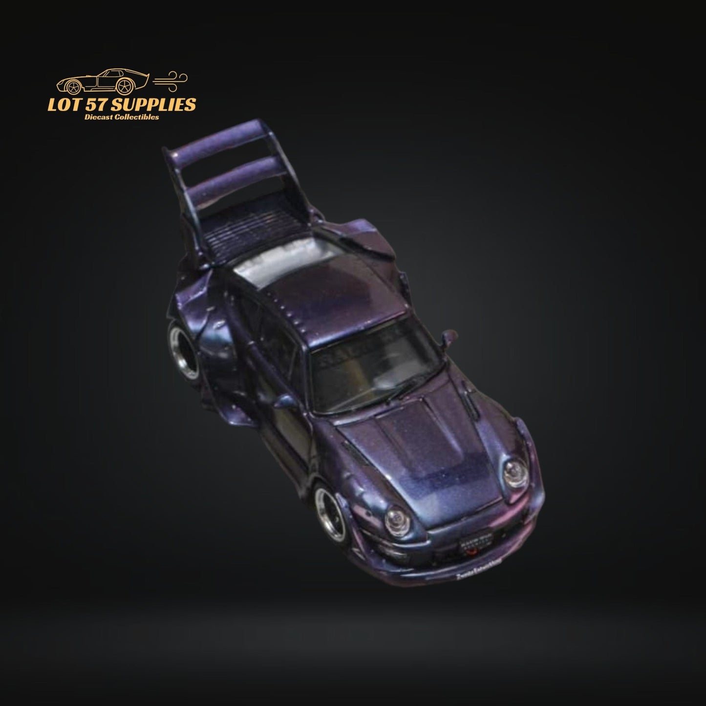 Street Weapon Porsche RWB 993 Chameleon Purple High Wing 1:64-1