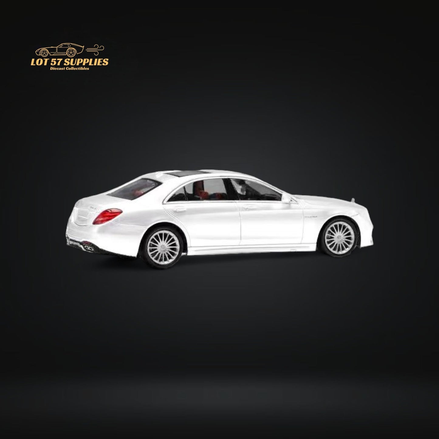 Fine Works Mercedes Benz S65 AMG W222 in White 1:64-1