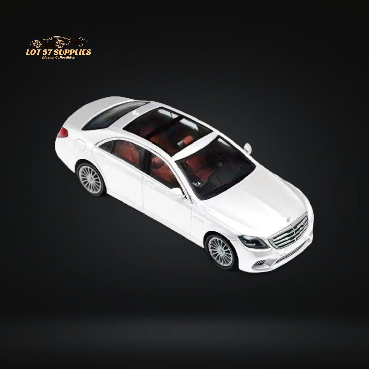 Fine Works Mercedes Benz S65 AMG W222 in White 1:64-0