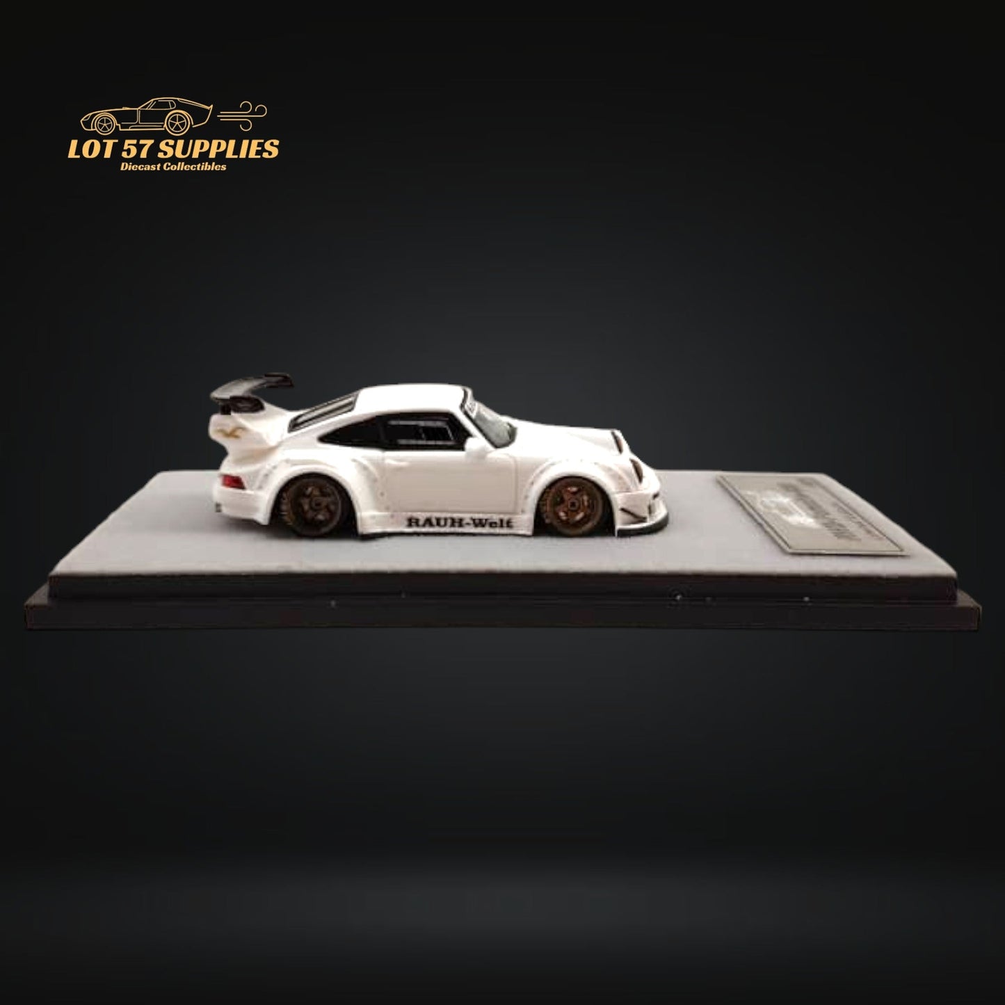 QIDIAN Porsche RWB 930 GT Wing in White Resin Model 1:64-2