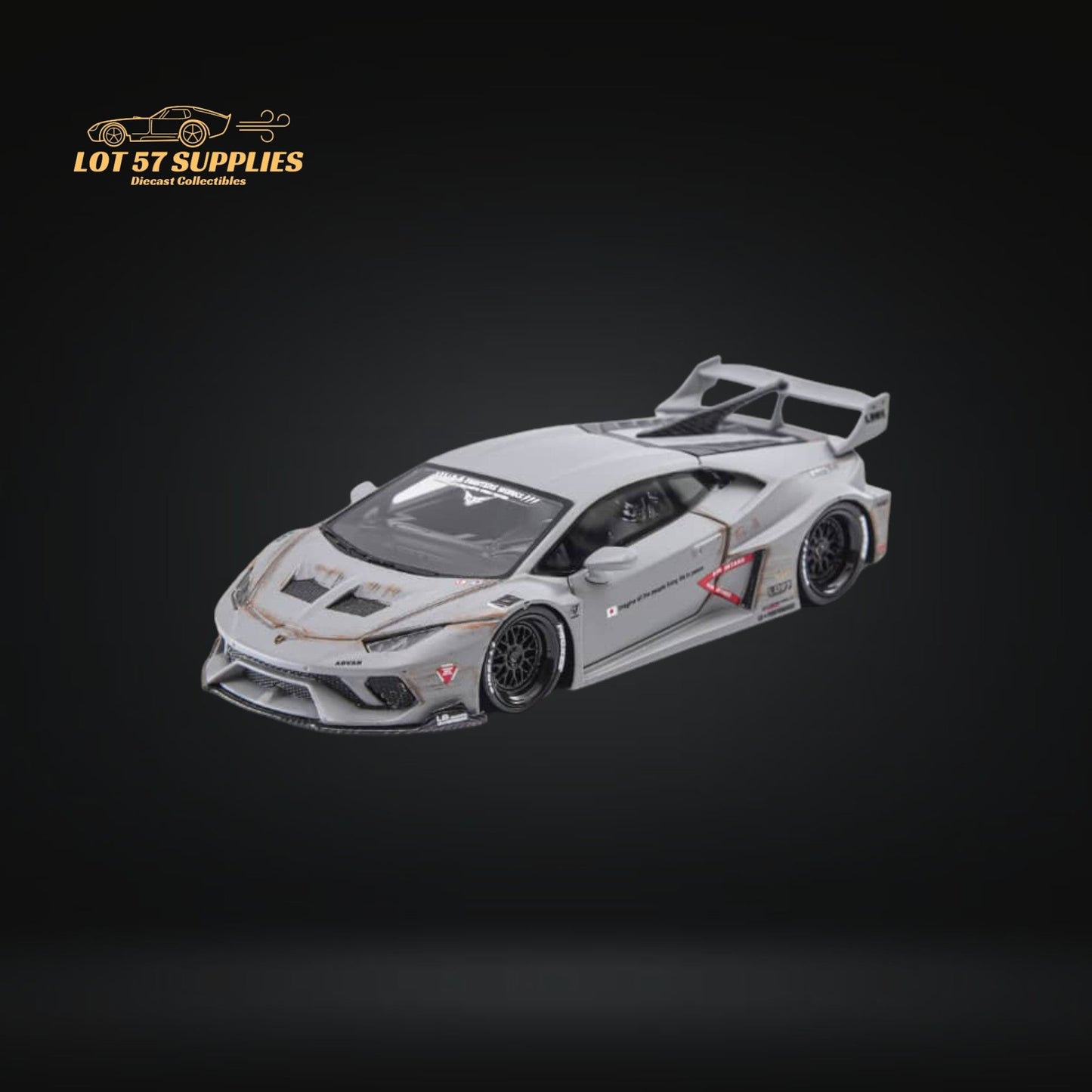 (Pre-Order) Flame Model Lamborghini Huracan GT LP610 Combat Grey Resin Model 1:64-0