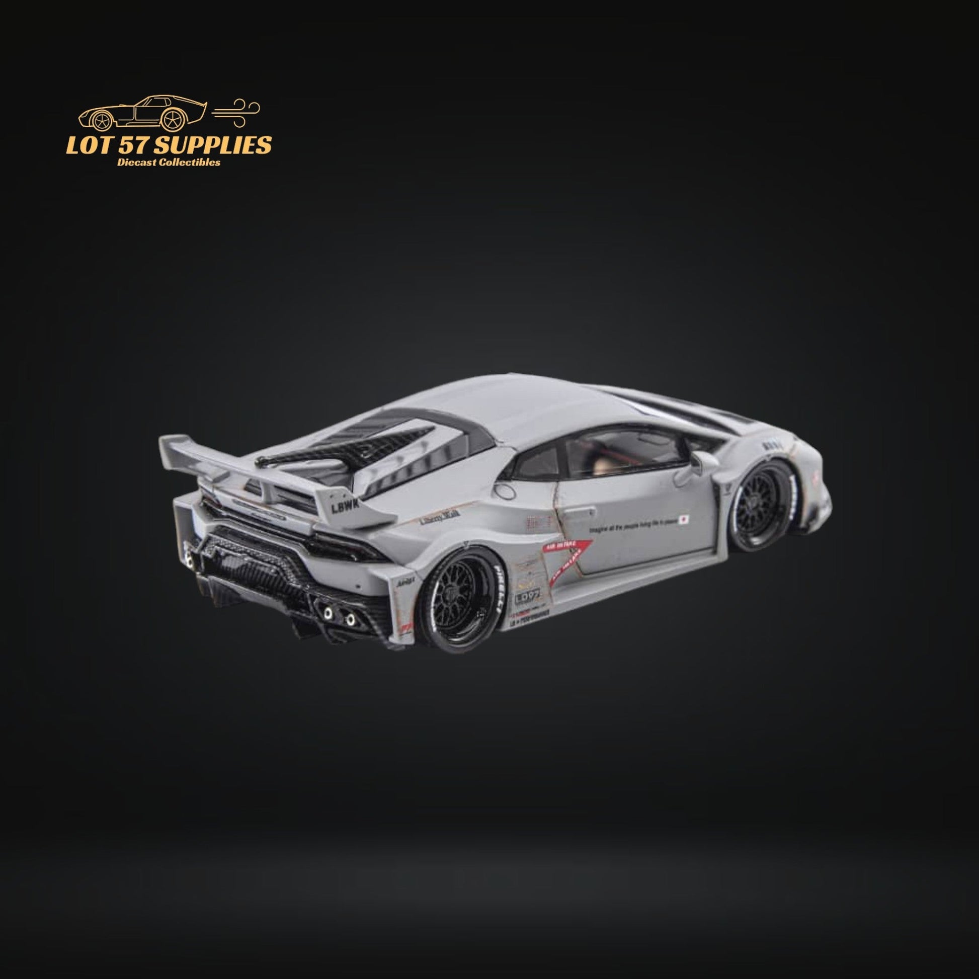 (Pre-Order) Flame Model Lamborghini Huracan GT LP610 Combat Grey Resin Model 1:64-2