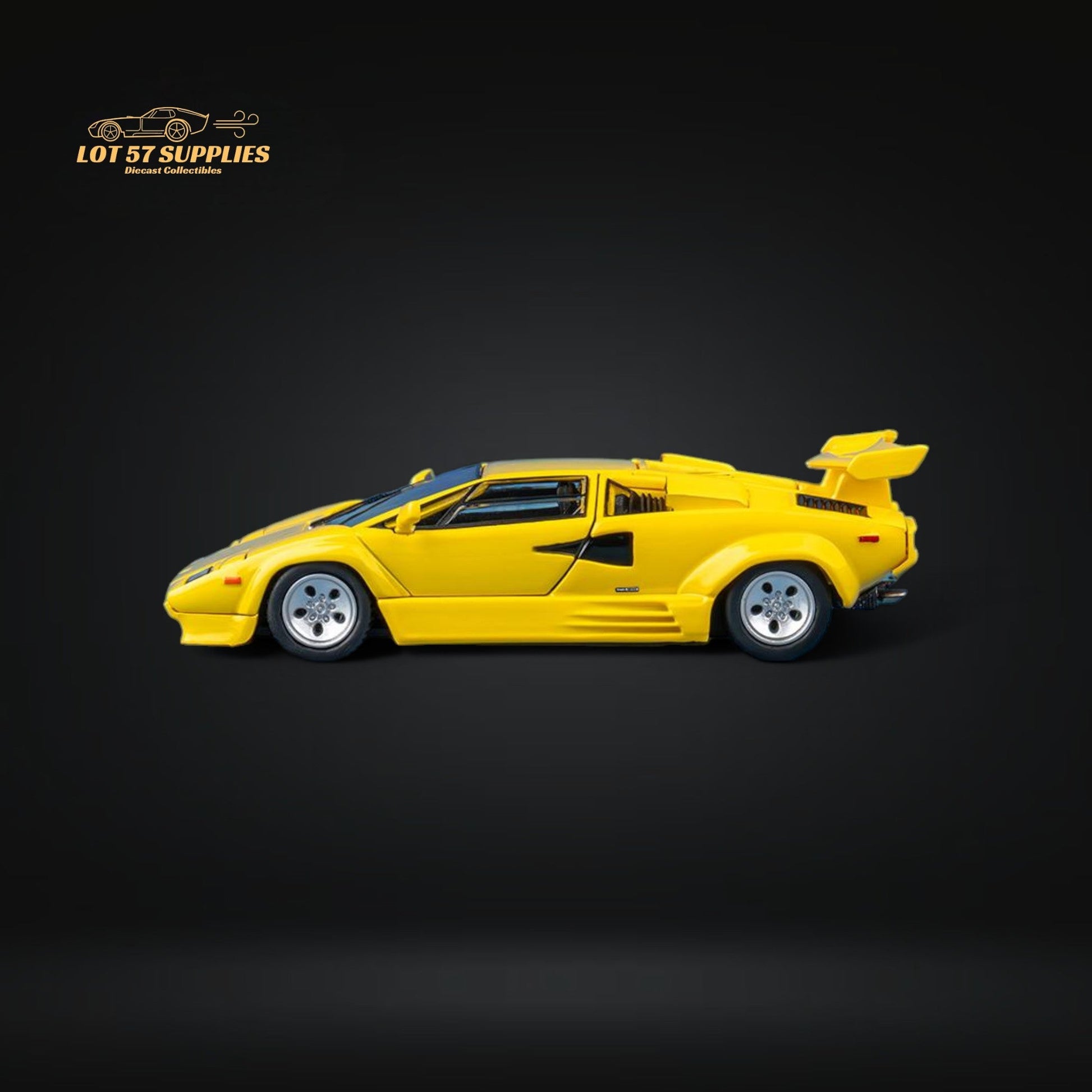 FindClassically Lamborghini Countach LP5000 QV yellow 1:64-2