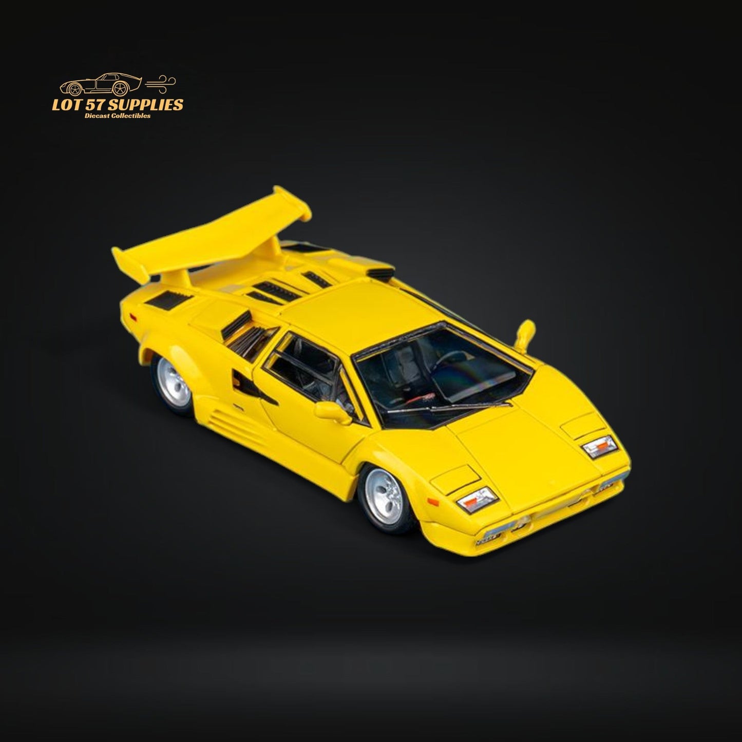 FindClassically Lamborghini Countach LP5000 QV yellow 1:64-1