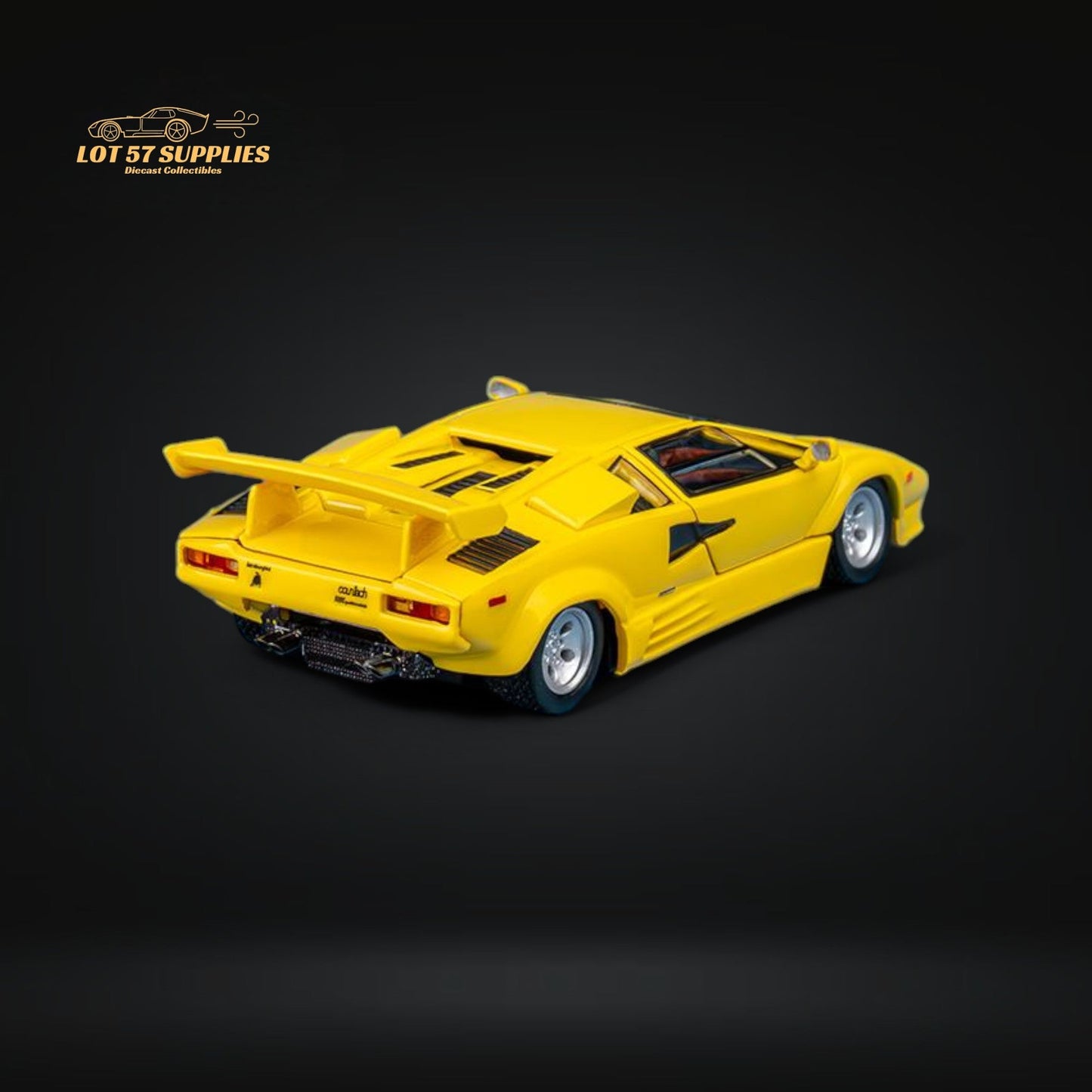 FindClassically Lamborghini Countach LP5000 QV yellow 1:64-4