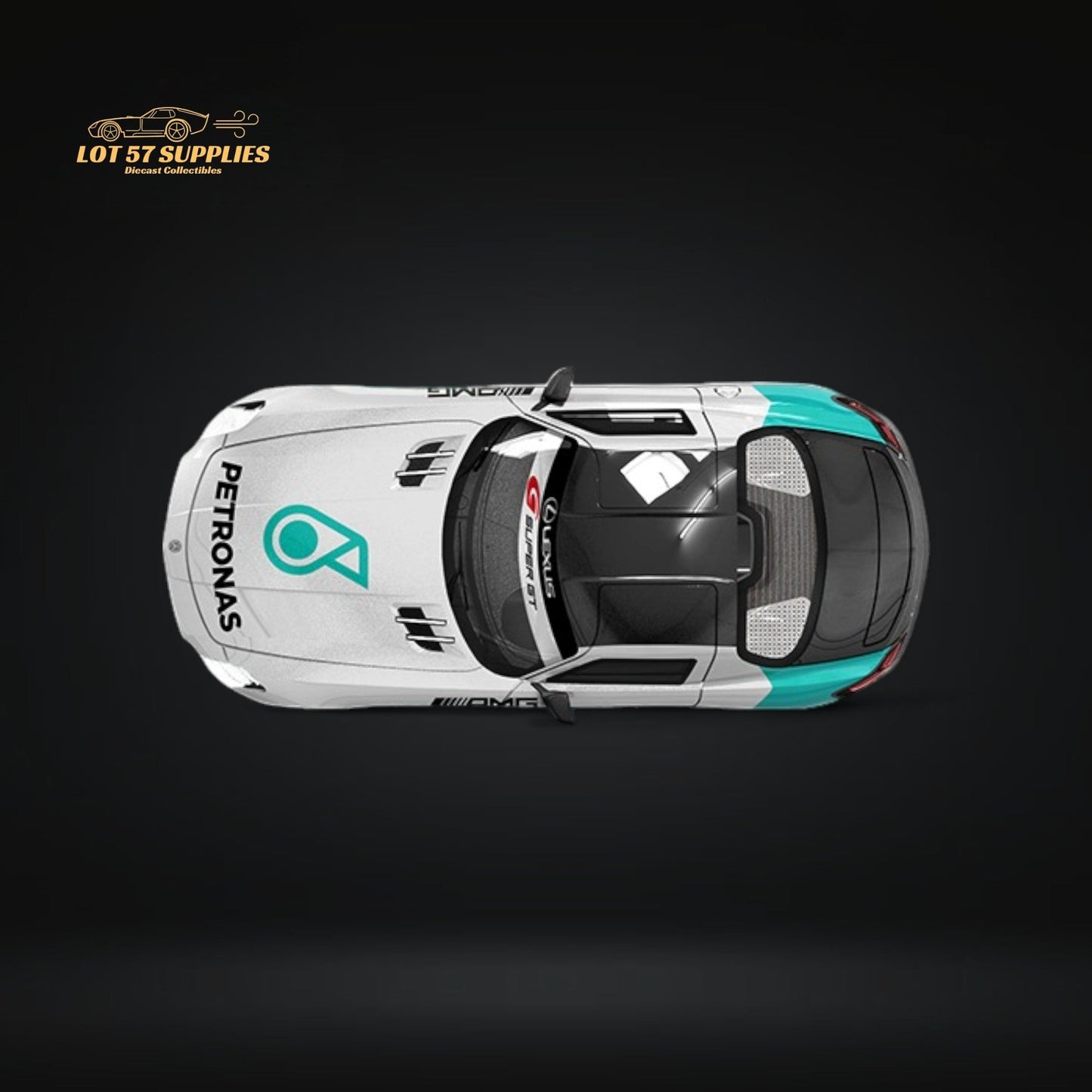 TimeMicro Mercedes Benz SLS Petronas Livery Figure Version 1:64 TM643319-1-1