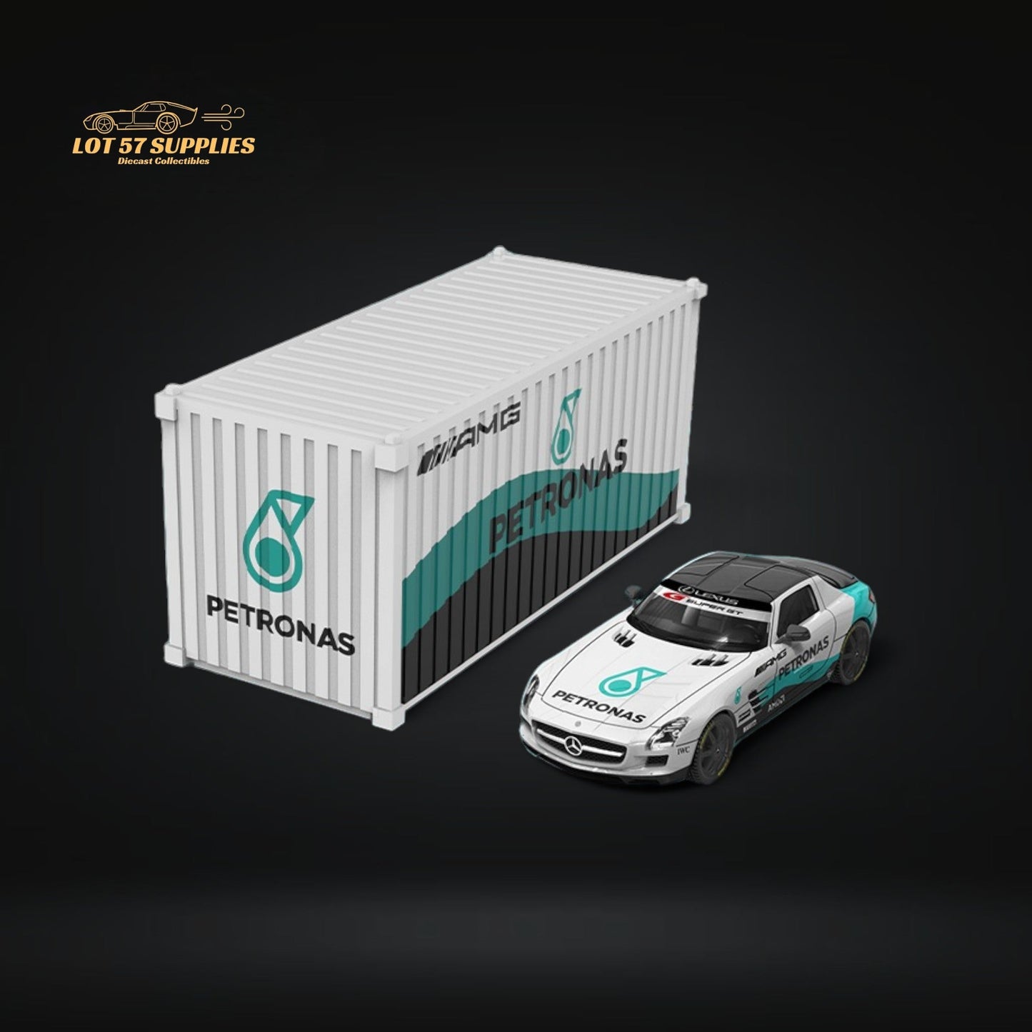 TimeMicro Mercedes Benz SLS Petronas Livery Container Version 1:64 TM643319-T-0