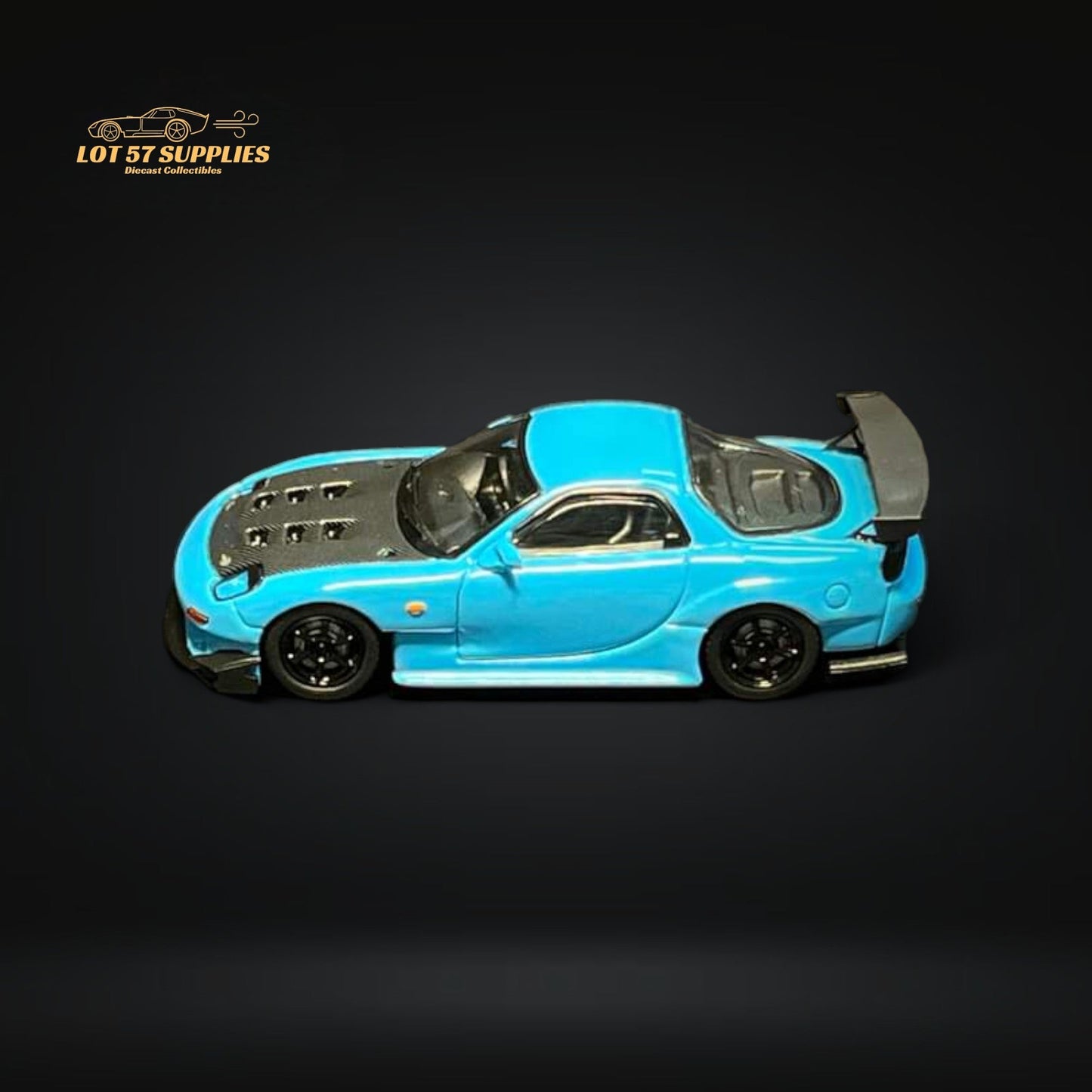 123 Hobby Mazda FD3S RX-7 in Baby Blue 1:64-2