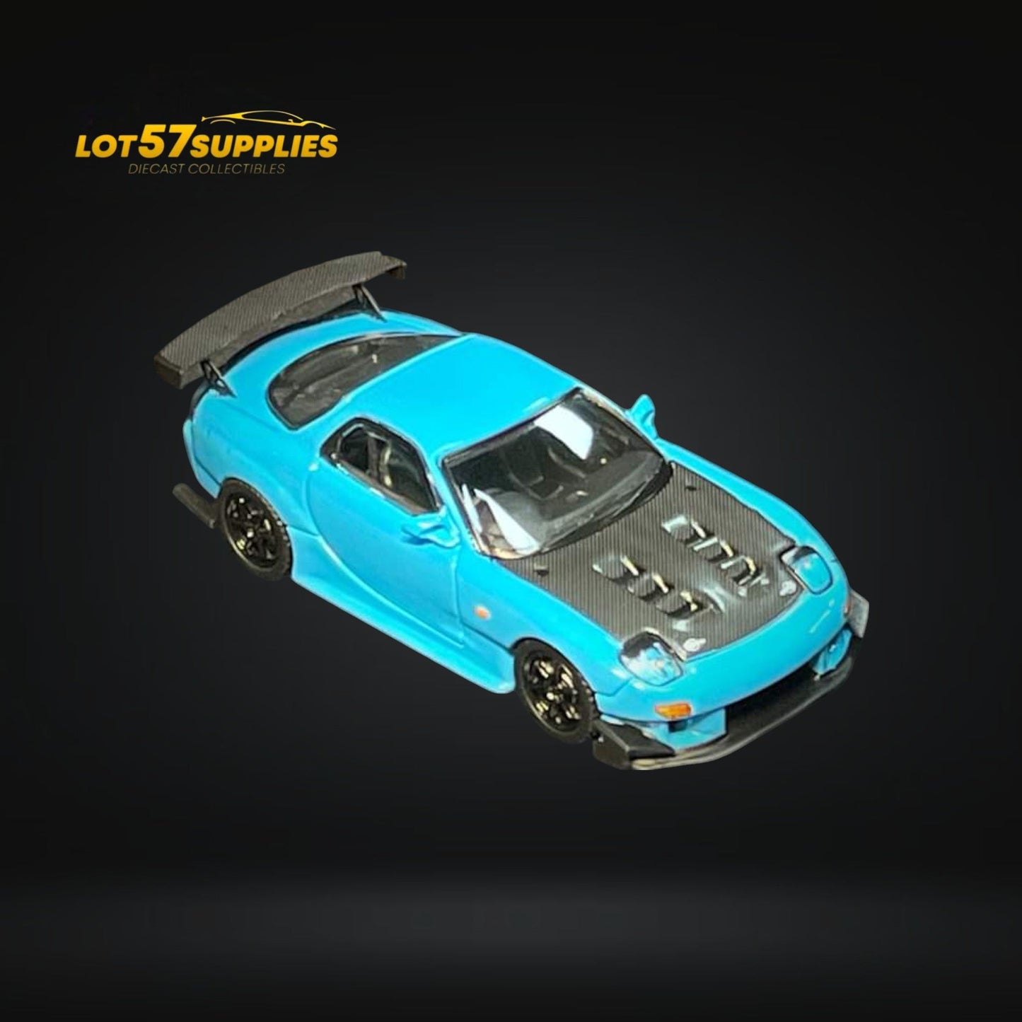 123 Hobby Mazda FD3S RX-7 in Baby Blue 1:64-0