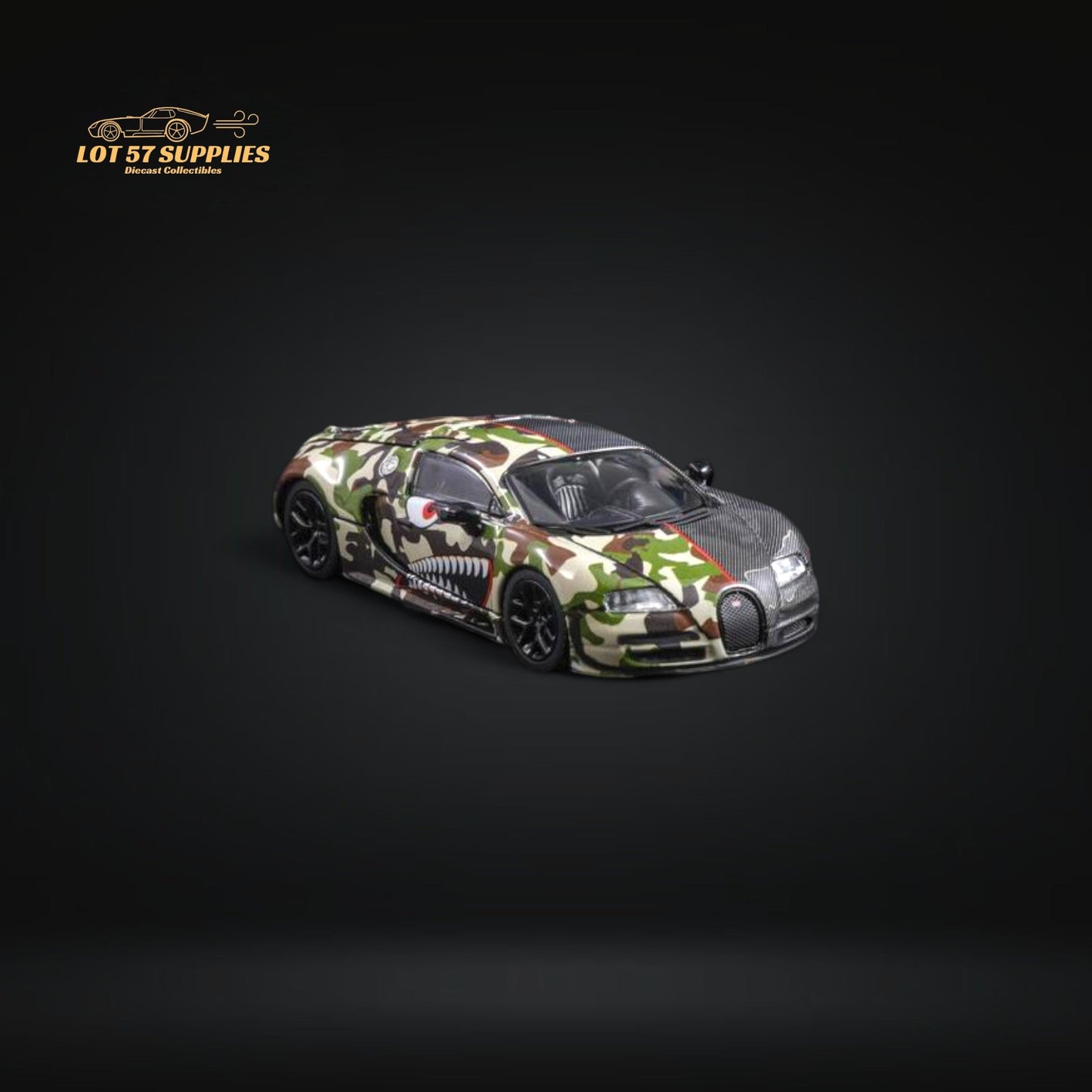 (Pre-Order) Mortal Veyron in Semi-Camouflage Livery Diecast 1:64-1