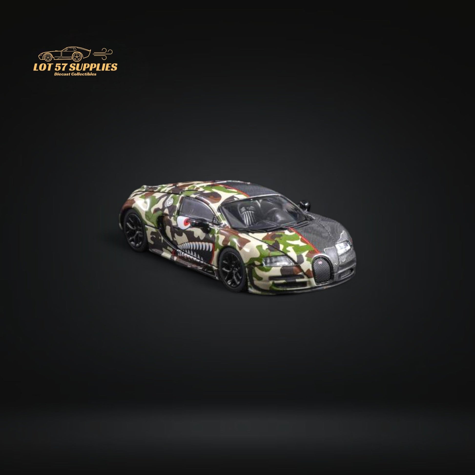 (Pre-Order) Mortal Veyron in Semi-Camouflage Livery Diecast 1:64-1