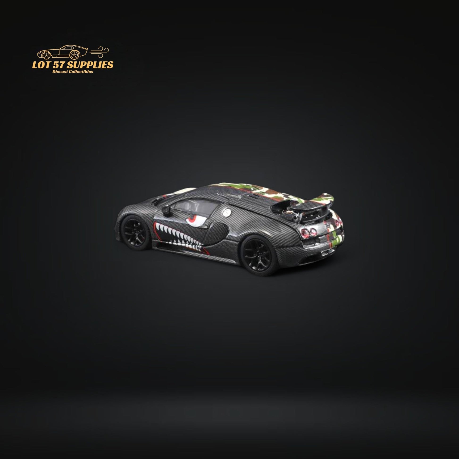 (Pre-Order) Mortal Veyron in Semi-Camouflage Livery Diecast 1:64-4