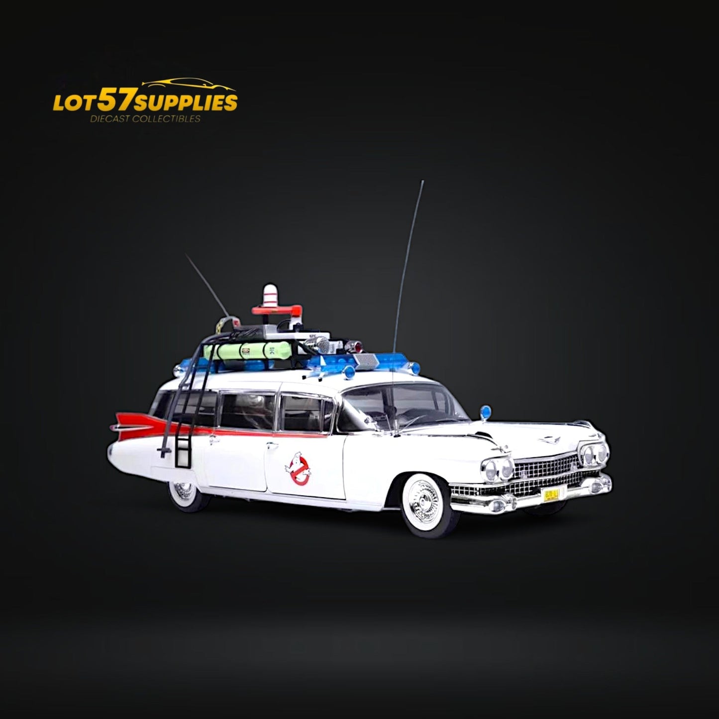 (Pre-Order) YS Movie version 1959 Cadillac Ecto-1 GHOSTBUSTERS w/ Accessories 1:64-1