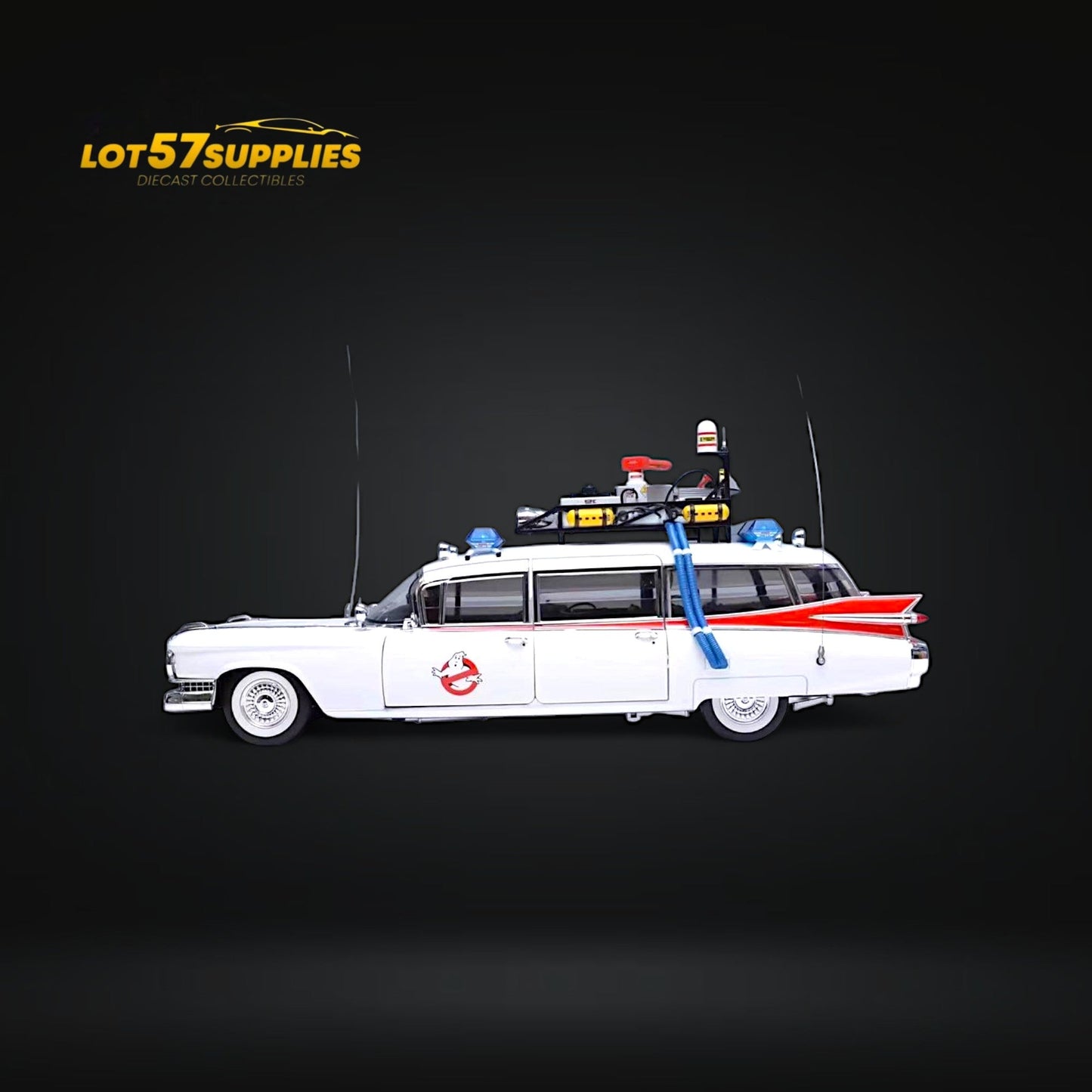 (Pre-Order) YS Movie version 1959 Cadillac Ecto-1 GHOSTBUSTERS w/ Accessories 1:64-2