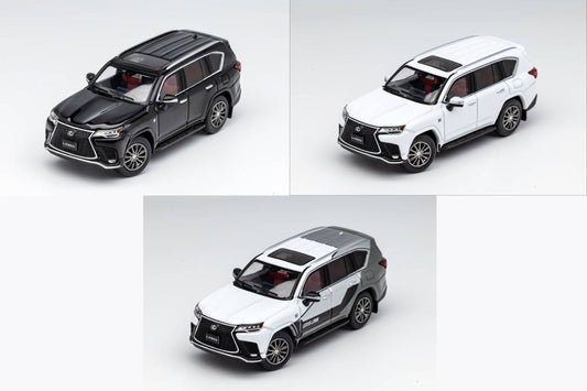 GCD Lexus LX600 Sport BLACK / SPORT LATTE / WHITE 1:64-0