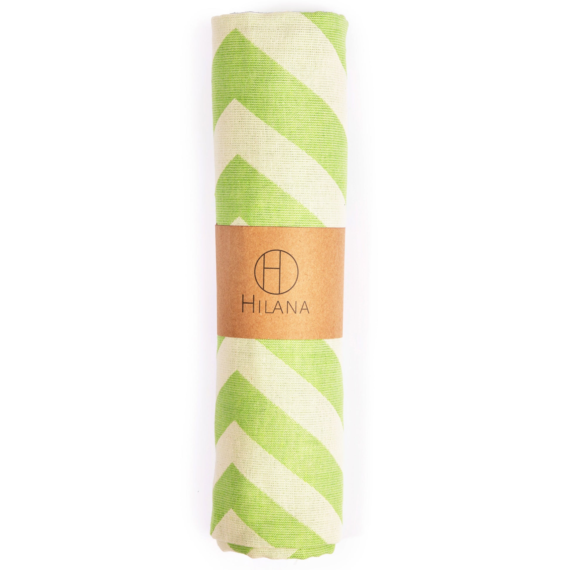 Mersin Chevron Towel / Blanket  - Green-1