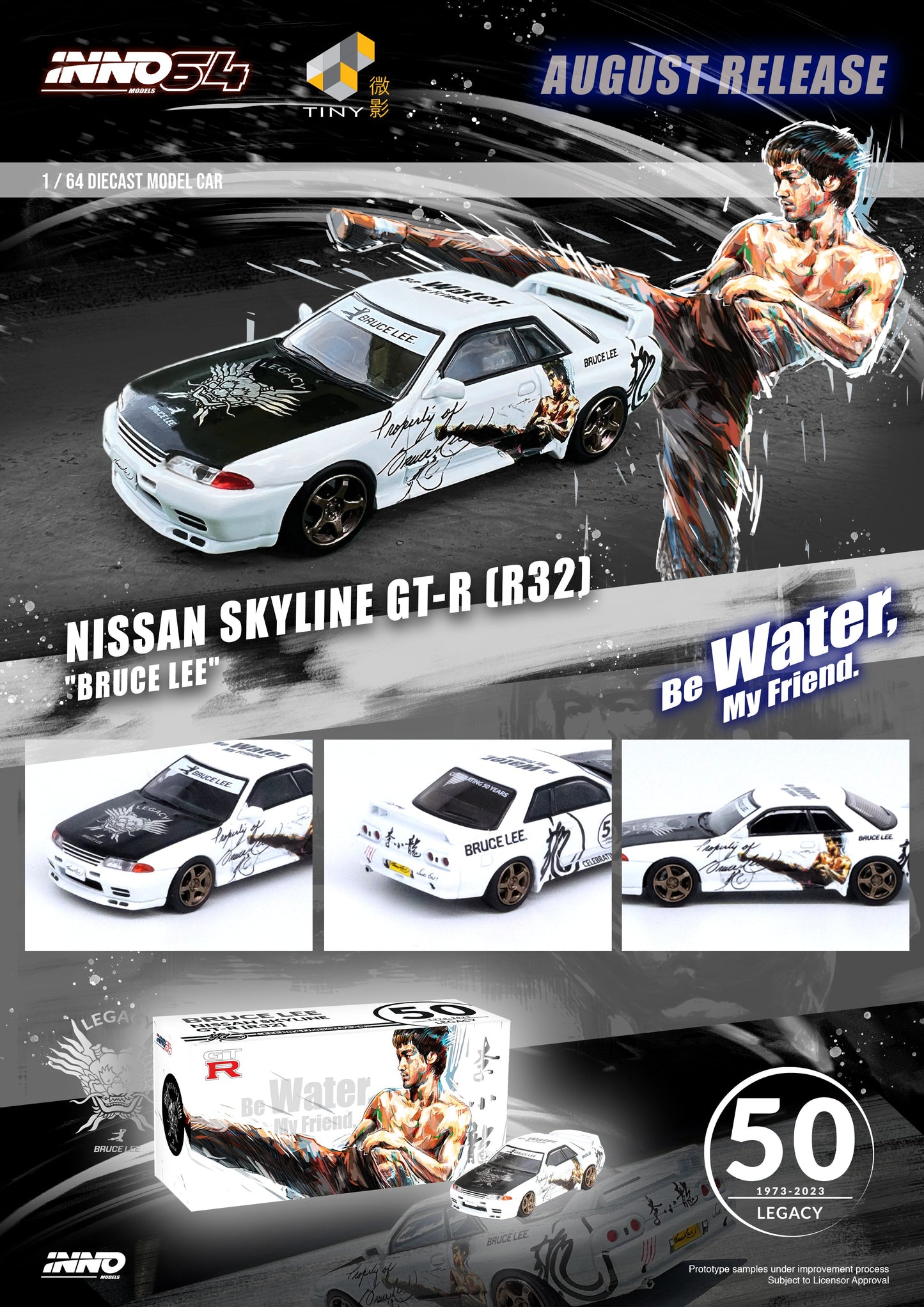 Inno64 x TINY Skyline GT-R's Series Honoring Bruce Lee's 50th Anniversary 1:64-4