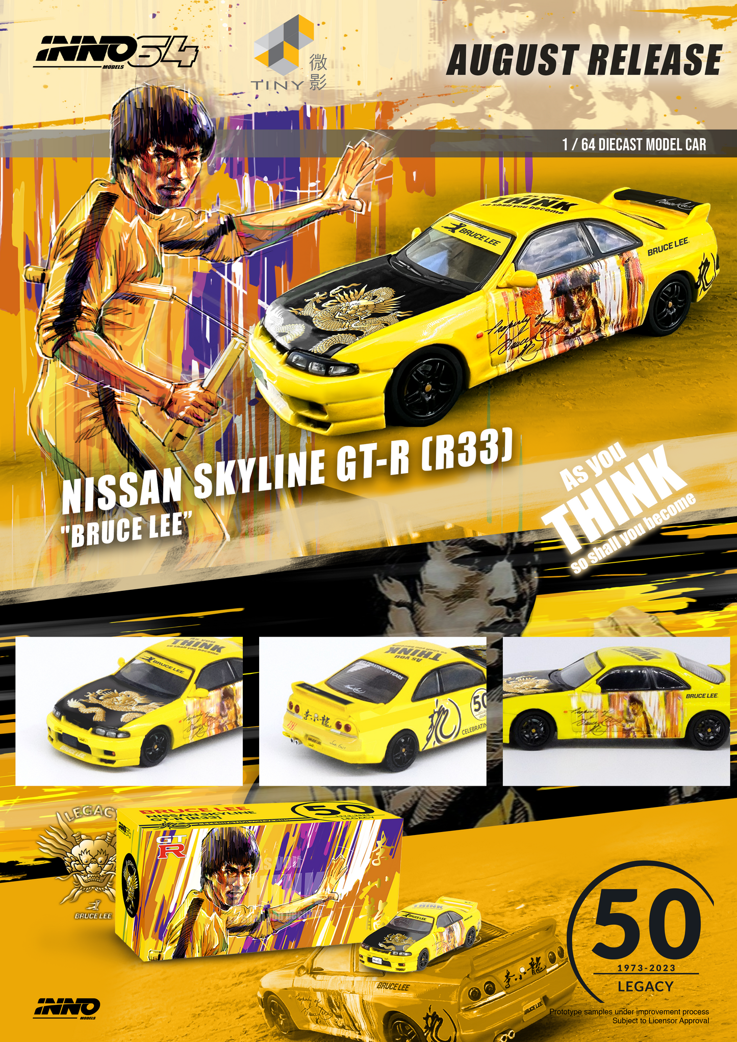 Inno64 x TINY Skyline GT-R's Series Honoring Bruce Lee's 50th Anniversary 1:64-5