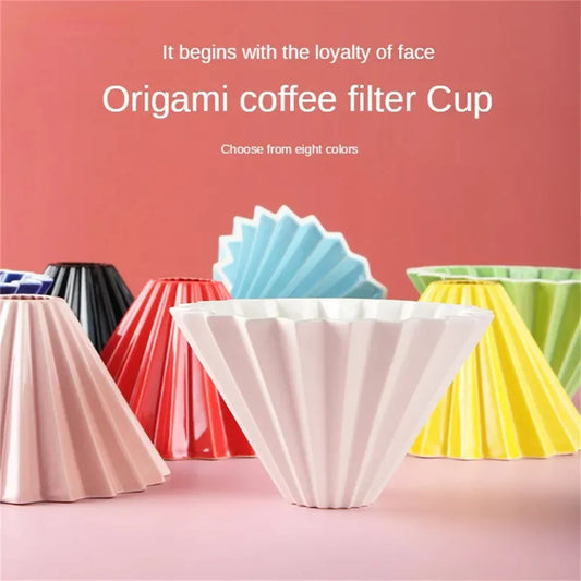 Ceramic Coffee Filter Cup Reusable Filters Coffee Maker Conical Hand Flush-0