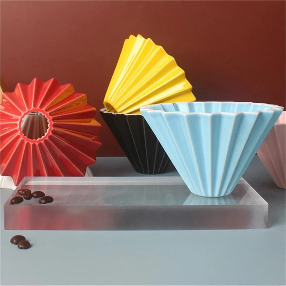 Ceramic Coffee Filter Cup Reusable Filters Coffee Maker Conical Hand Flush-1