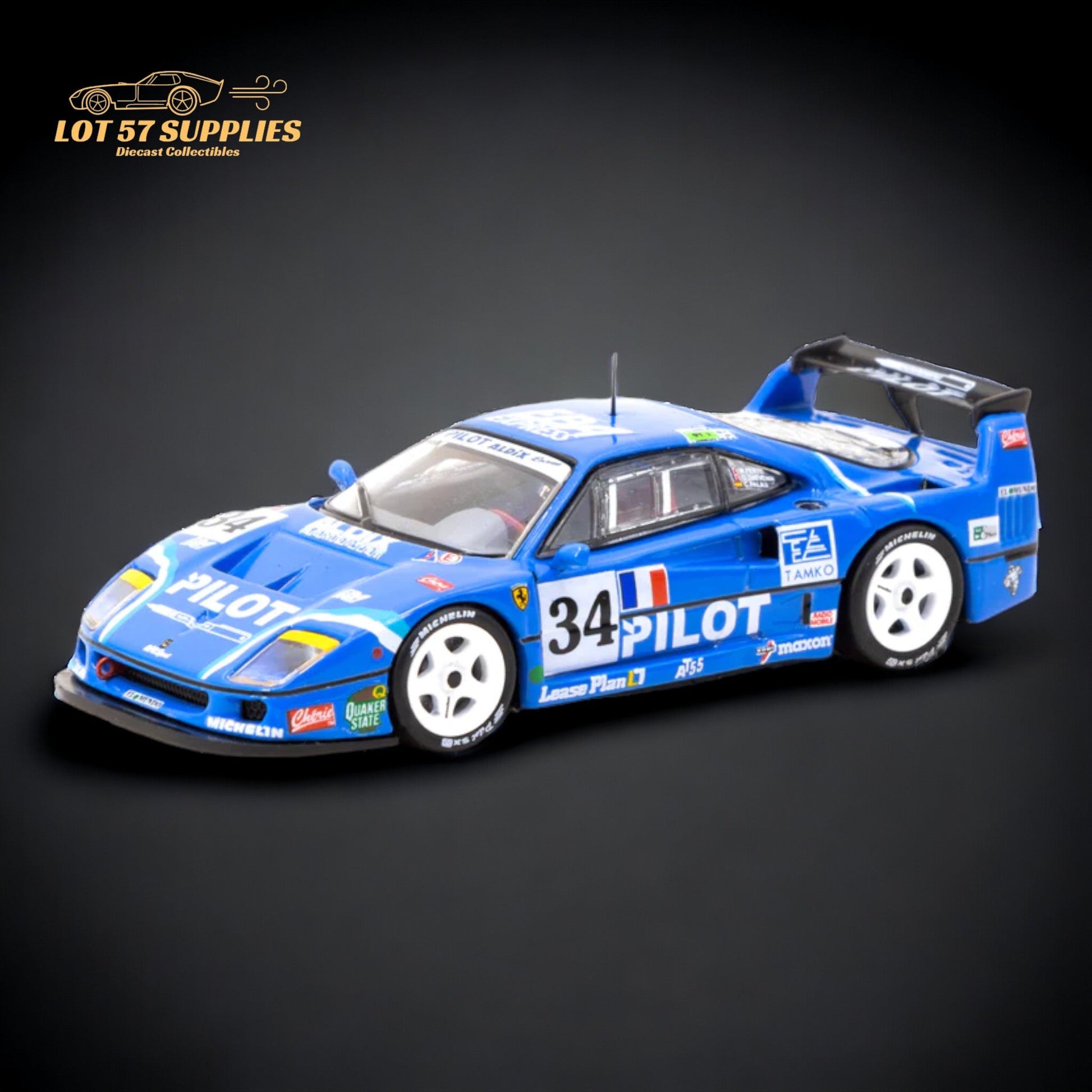 Tarmac Works Ferrari F40 LM 24h of Le Mans 1995 M Ferte T64-075-95LM34 1:64-0