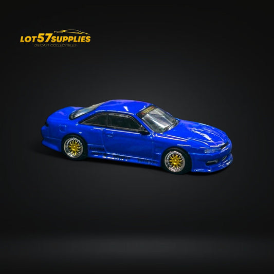 Tarmac Works Global64 VERTEX Silvia S14 Blue Metallic 1:64-0