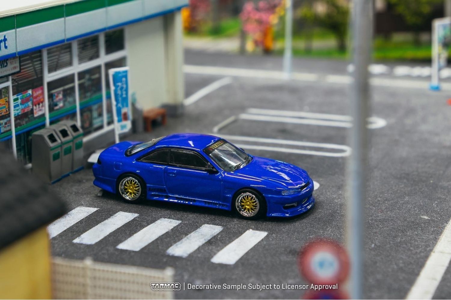 Tarmac Works Global64 VERTEX Silvia S14 Blue Metallic 1:64-4