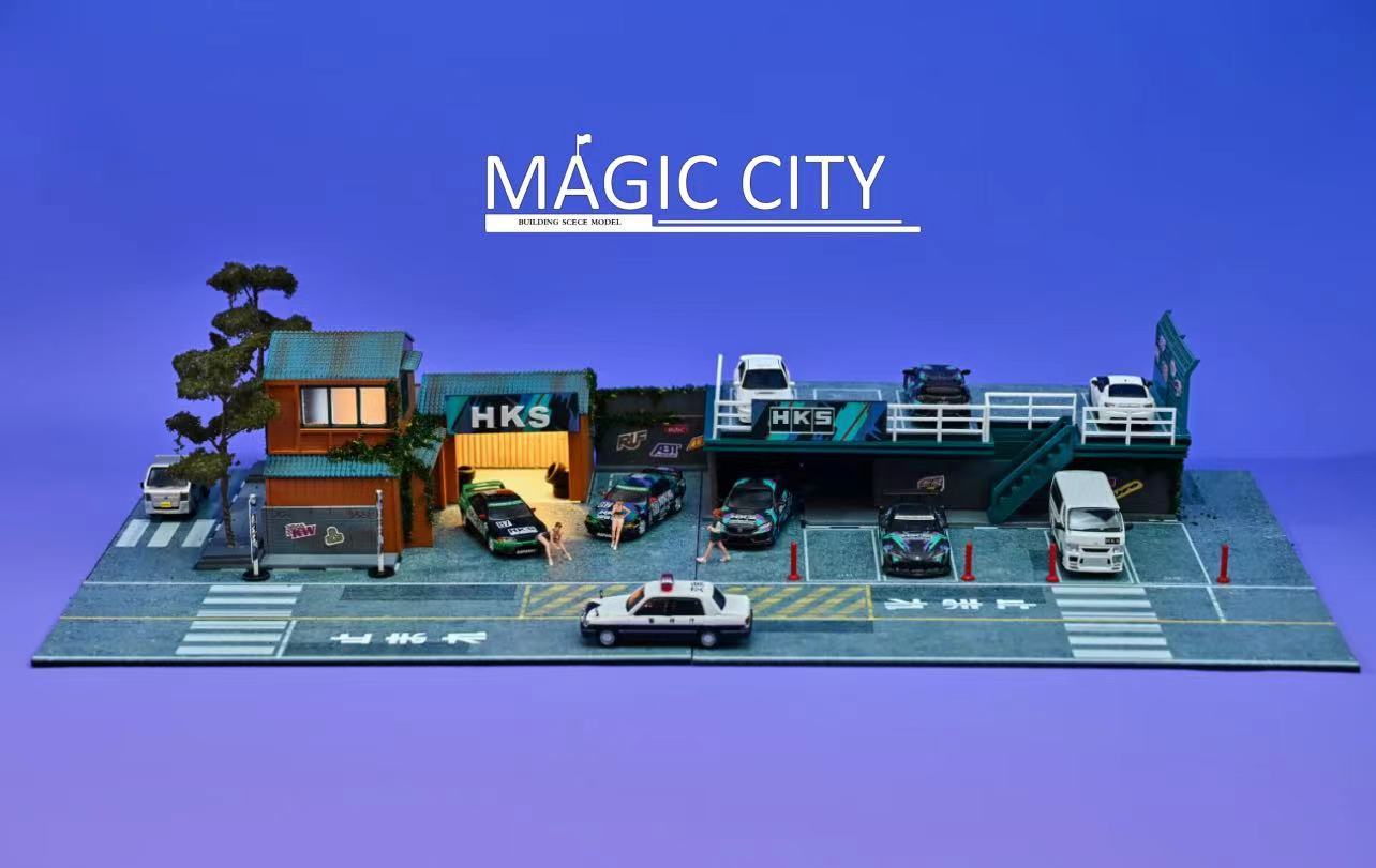 Magic City Diorama Japanese Architecture Scenes HKS 1:64-0