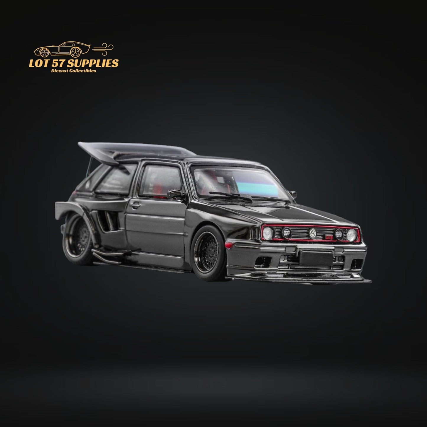 Liberty64 Volkswagen VW KS MK2 Widebody Chrome Gunmetal 1:64-1