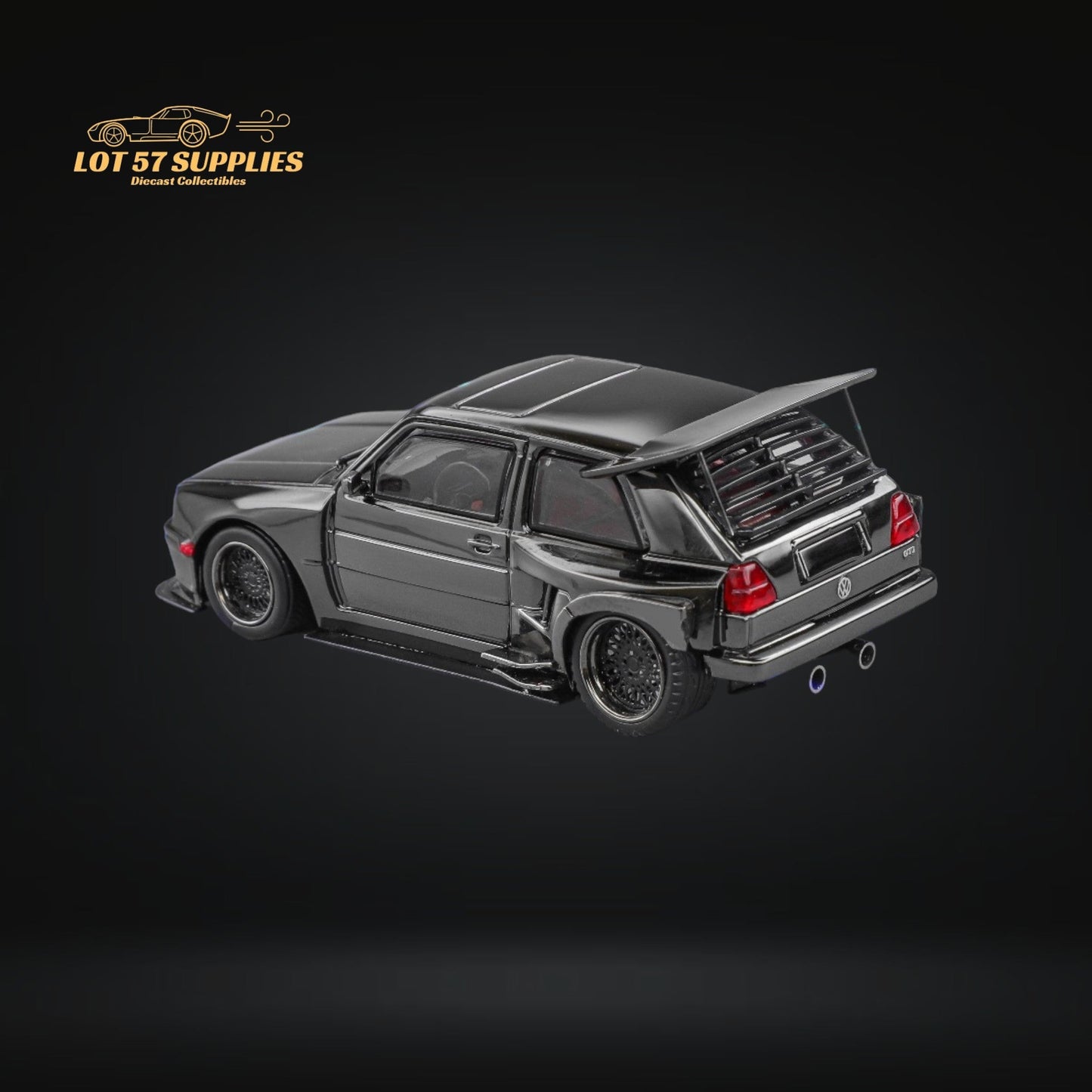 Liberty64 Volkswagen VW KS MK2 Widebody Chrome Gunmetal 1:64-2