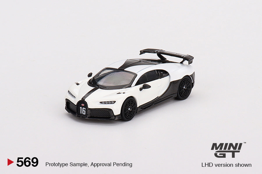 Mini-GT Bugatti Chiron Pur Sport White #569 1:64 MGT00569-0