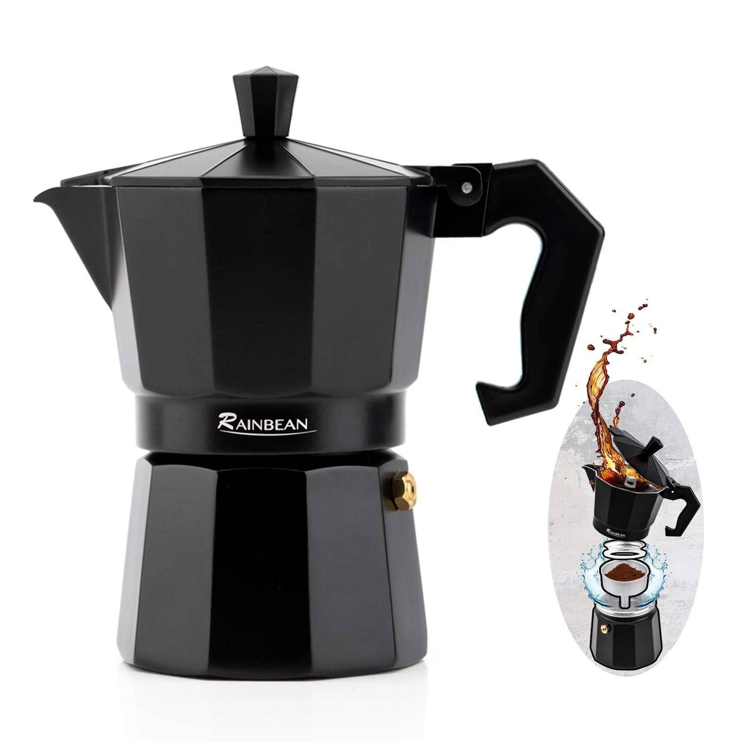 Stovetop Espresso Maker Espresso Cup Moka Pot Classic Cafe Maker Italian Espresso-5