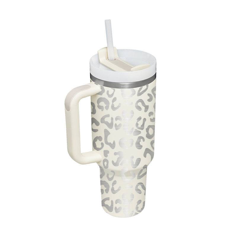 Thermal Mug 40oz Straw Coffee Insulation Cup With Handle BPA Free-19