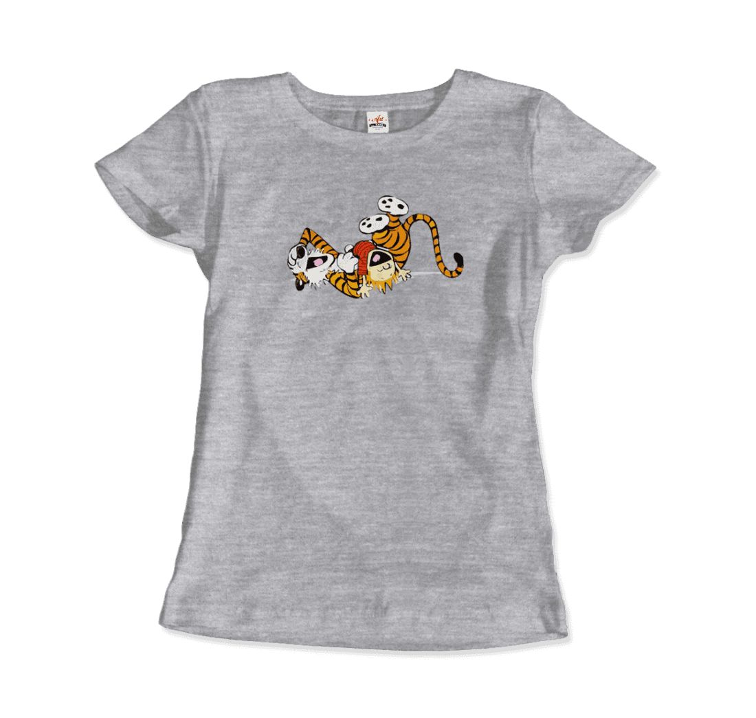 Calvin and Hobbes Laughing on the Floor T-Shirt-13