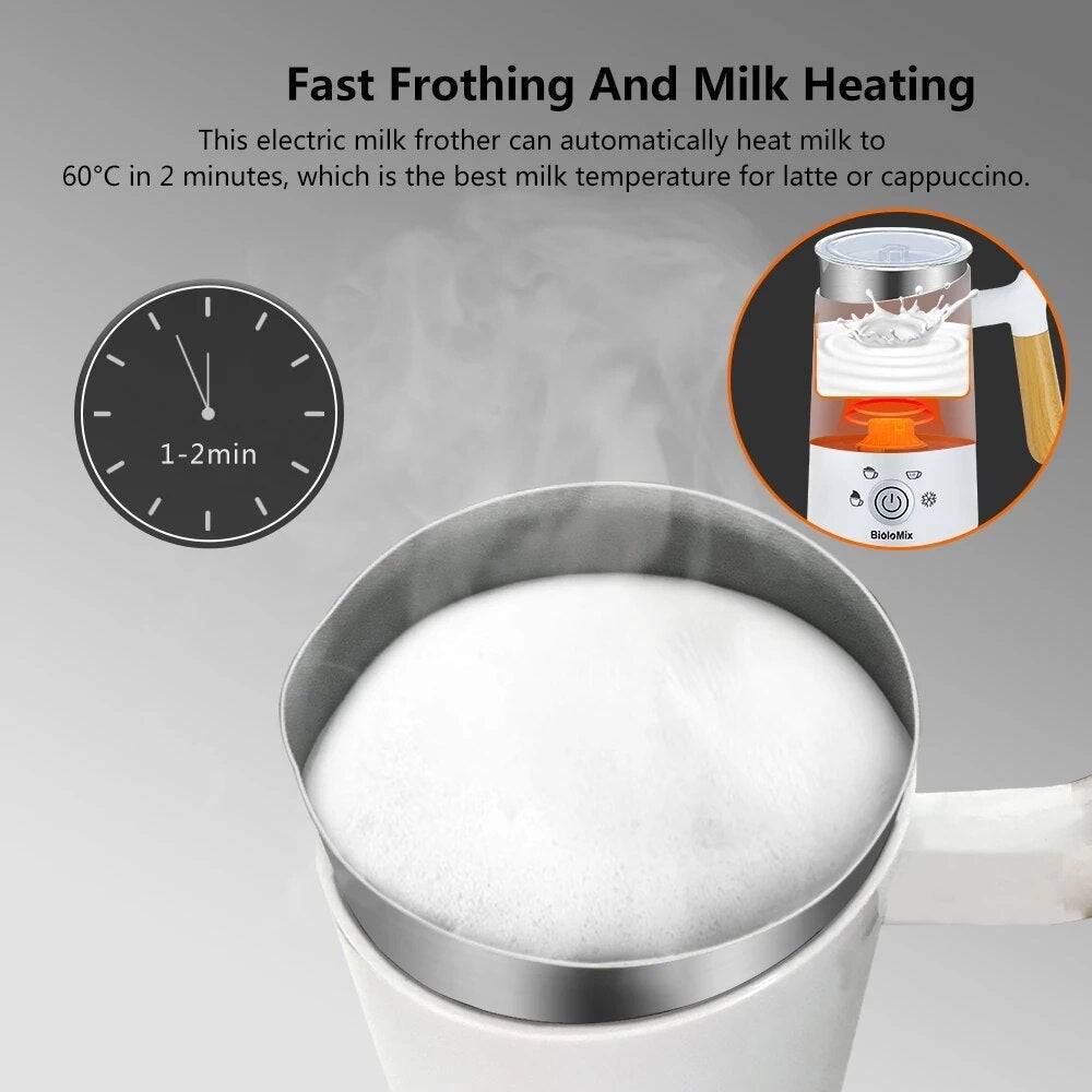 Automatic Coffee Frother Electric Hot and Cold Latte Cappuccino-3