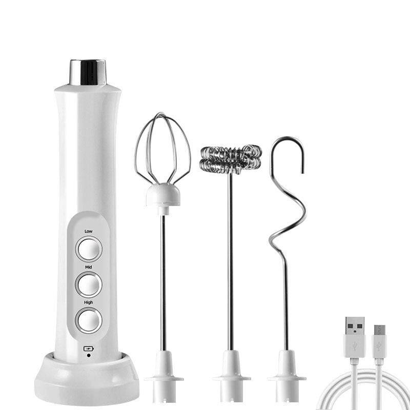 Coffee Milk Frothing Wand High Speed Mixer, Rechargeable-3