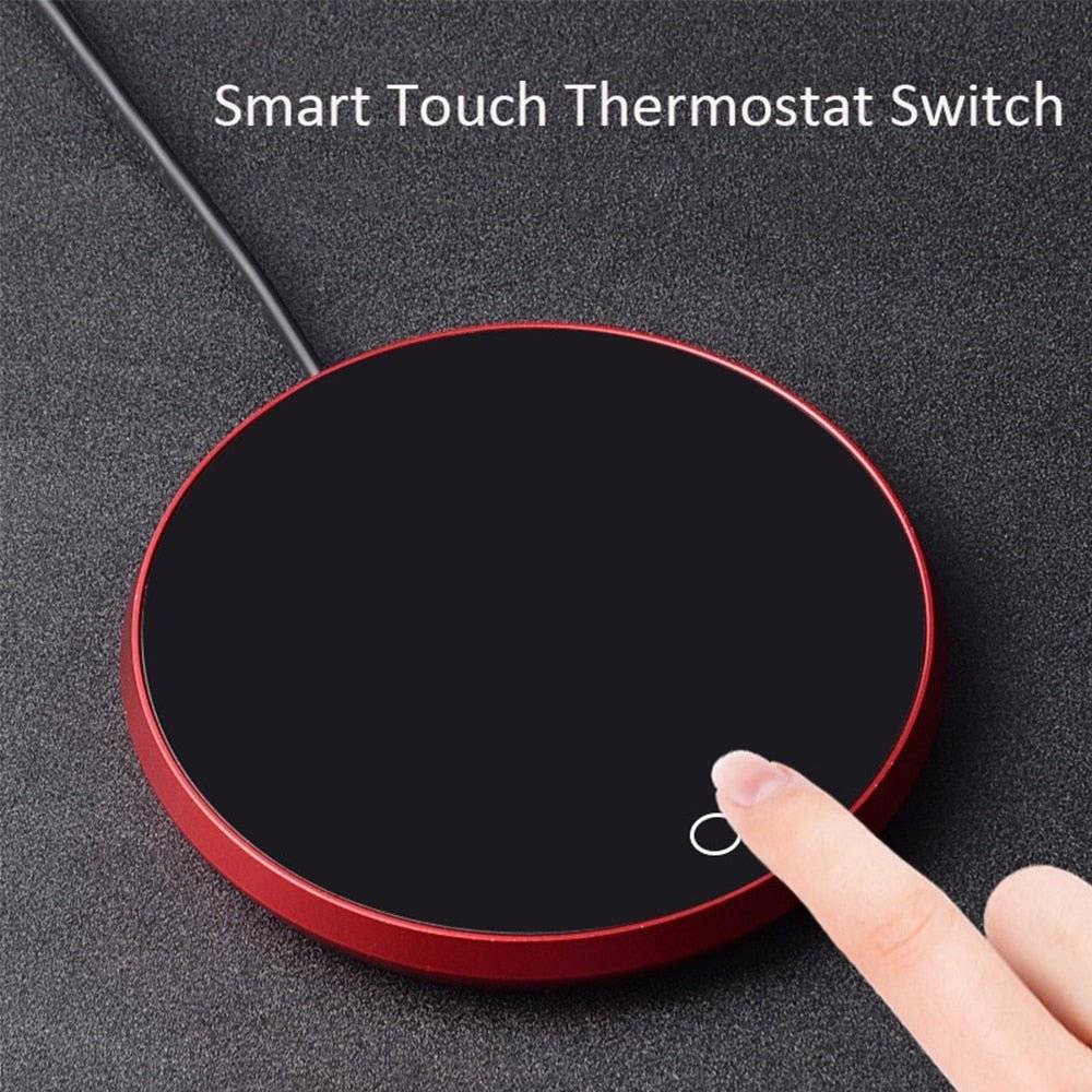 Coffee Mug Heating Coaster Portable USB  3 Gear  Smart Thermostatic-1