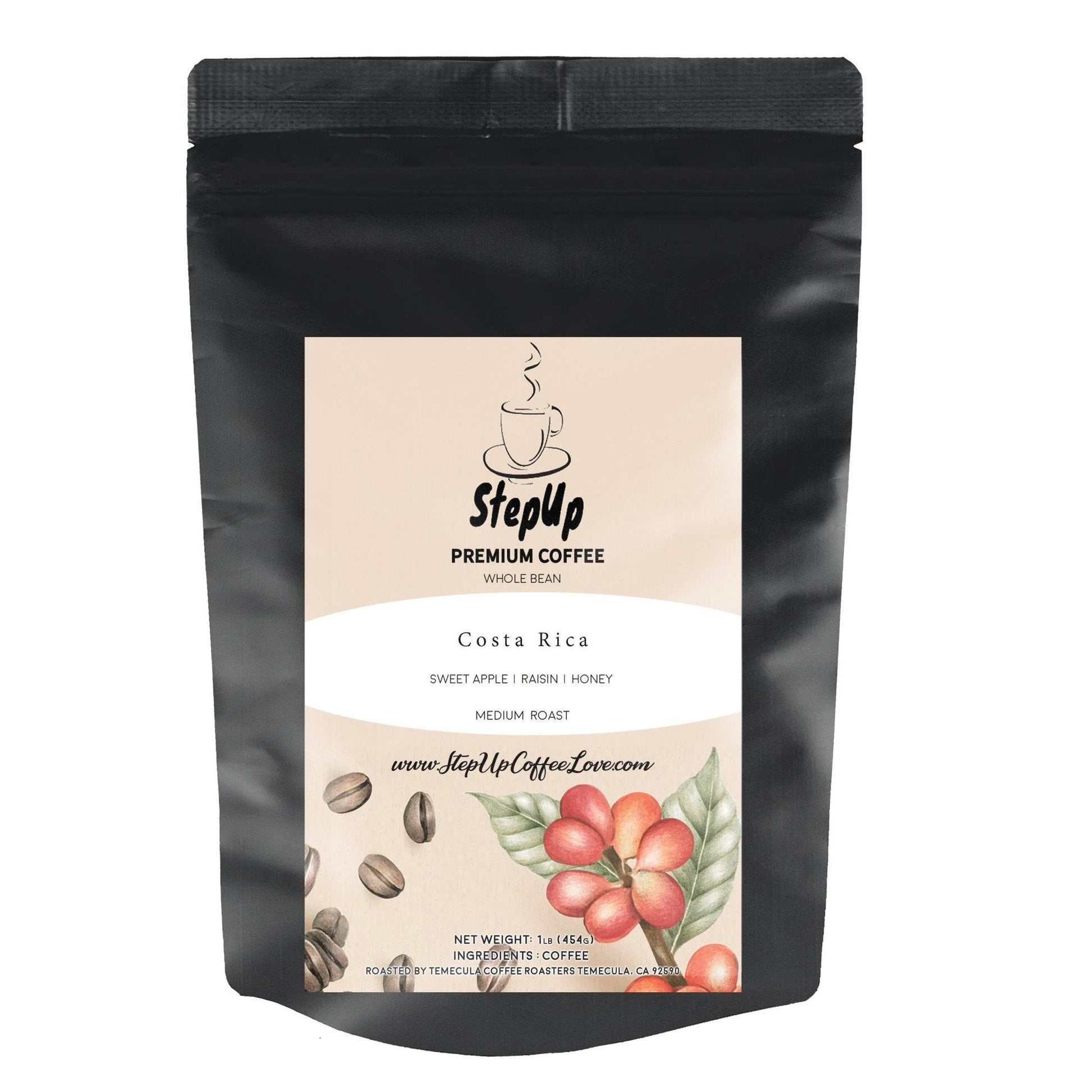 Costa Rican , SHB/EP. Med-Light, Whole Bean, Standard, Espresso 12oz-2 lb.-1