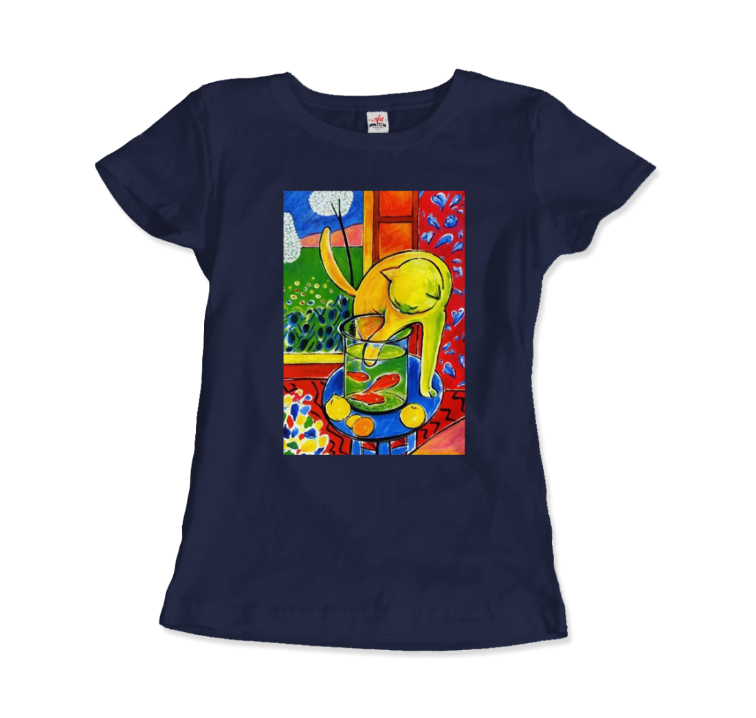 Henri Matisse The Cat With Red Fishes 1914 Artwork T-Shirt-10