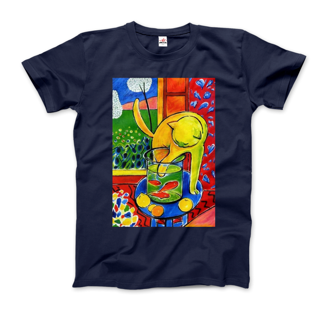 Henri Matisse The Cat With Red Fishes 1914 Artwork T-Shirt-5