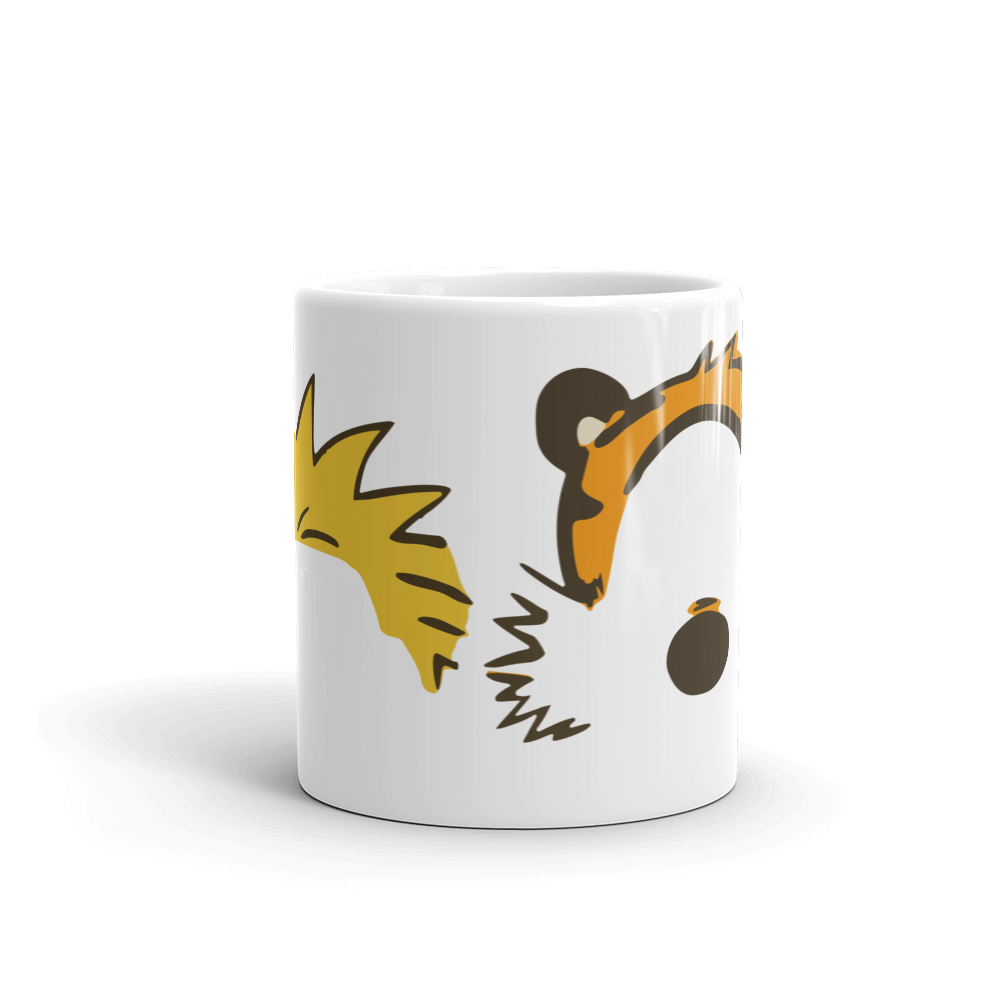 Calvin and Hobbes Faces Contour Mug-0