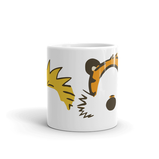 Calvin and Hobbes Faces Contour Mug-0