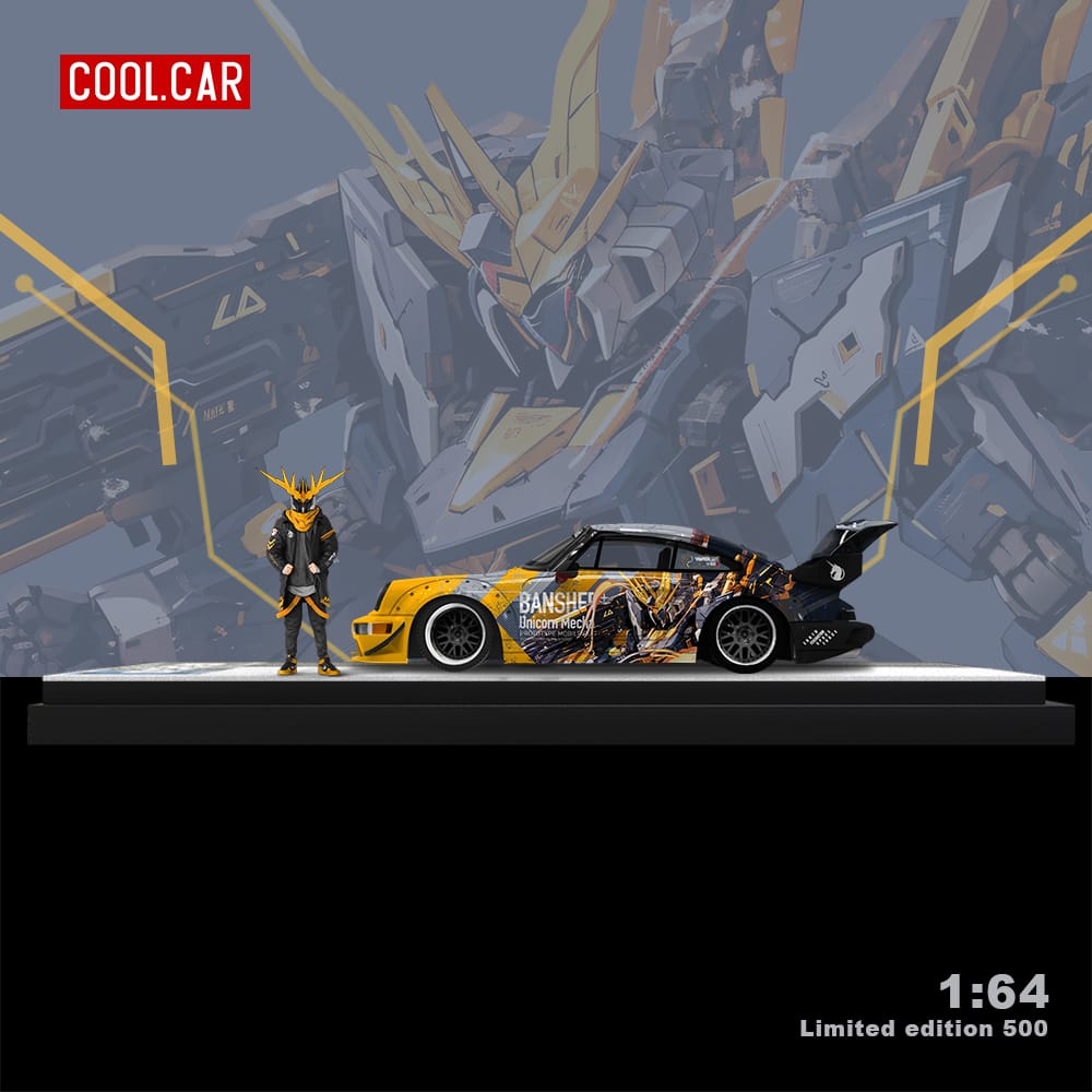 Cool Car Porsche RWB 964 BANSHEE MECHA Livery Figure Version 1:64-2