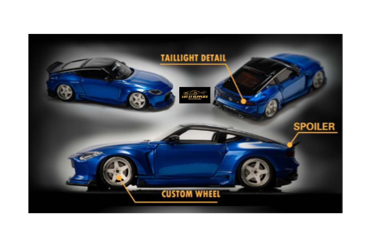 (Pre-Order) Error404 Nissan 400Z Candy blue Limited to 499 Units 1:64 Resin Model-2