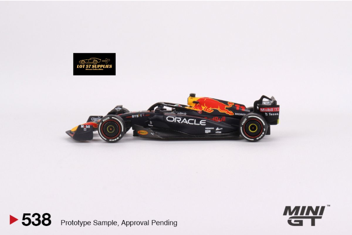 Mini-GT Oracle Red Bull Racing RB18 #11 Sergio Pérez 2022 Abu Dhabi Grand Prix  3rd Place 1:64 MGT00538-1