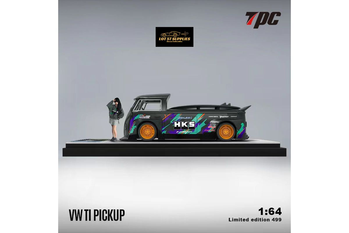 TPC Volkswagen T1 Pick Up with Surfboards HKS Livery 1:64-3