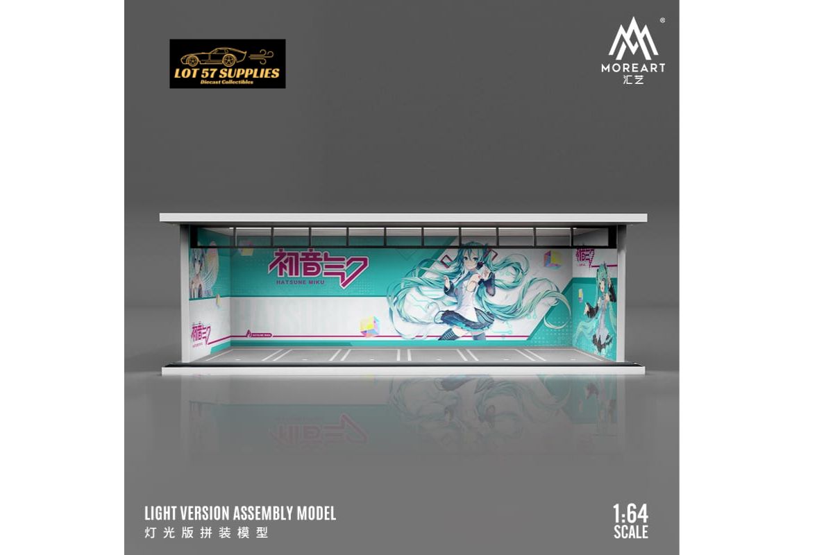 MoreArt Diorama Model Initial D White & Black/ Slam Dunk/ Hatsune Miku 1:64 Scale-6