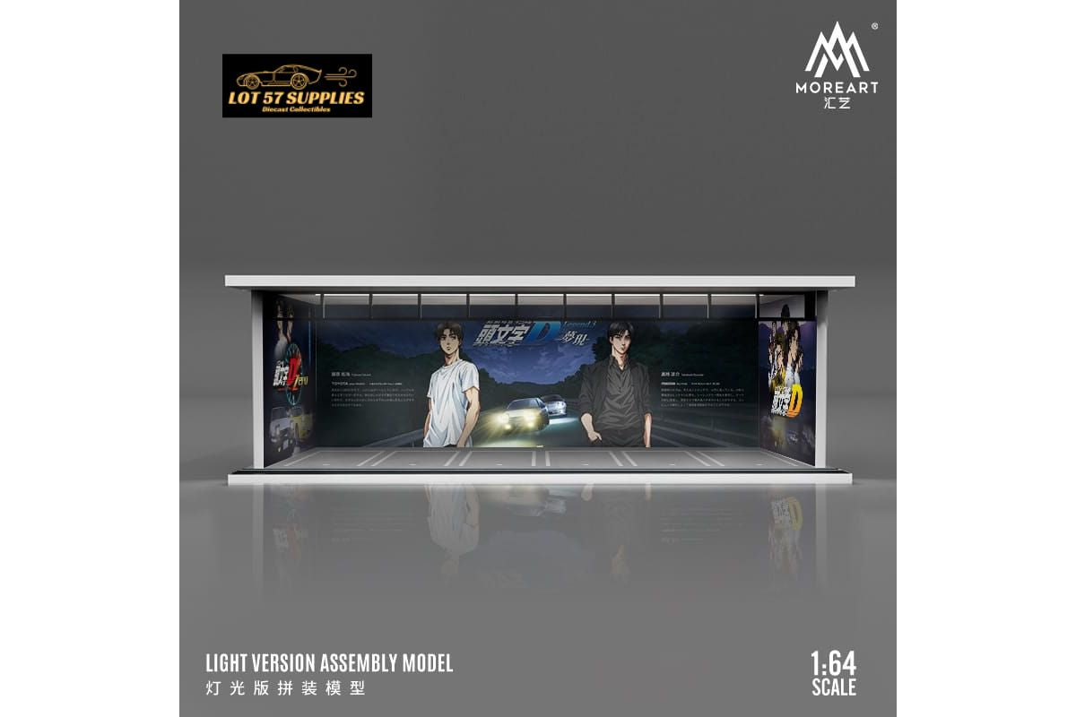 MoreArt Diorama Model Initial D White & Black/ Slam Dunk/ Hatsune Miku 1:64 Scale-5