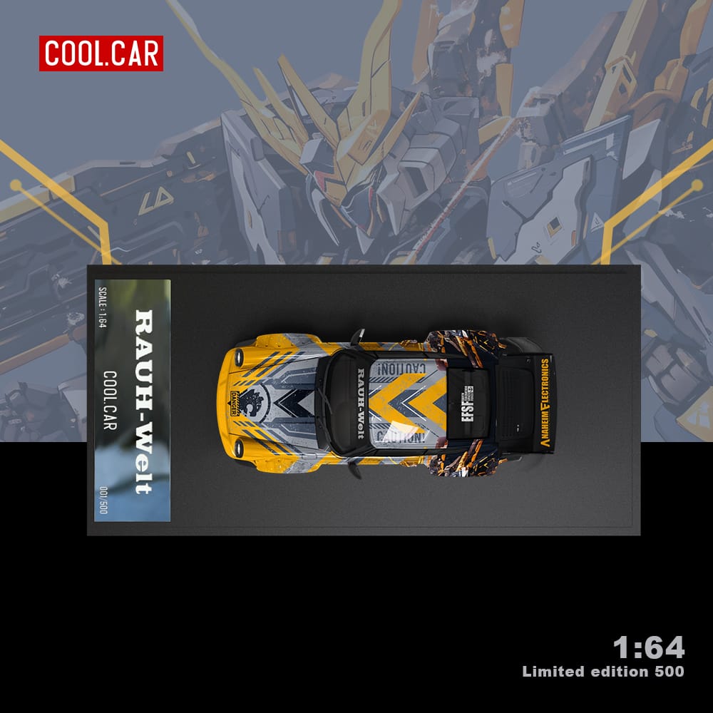 Cool Car Porsche RWB 964 BANSHEE MECHA Livery Figure Version 1:64-3