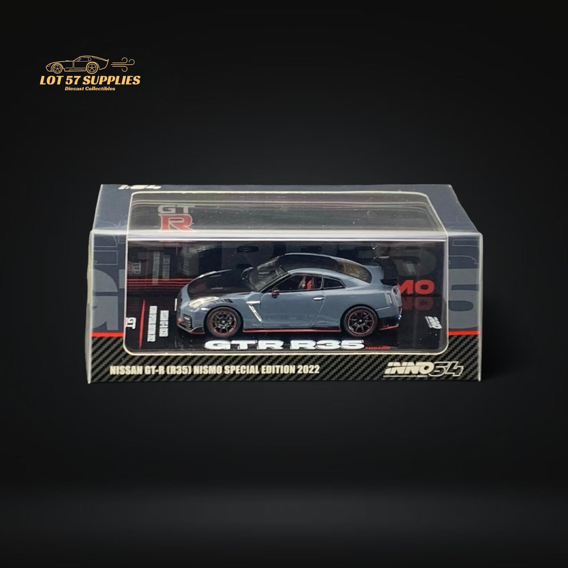 Inno64 Nissan Skyline GT-R R35 Nismo Stealth Gray 1:64 IN64-R35NSE-STGR-1